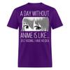 Day Without Anime Is Like Shirt Anime Lovers Gifts T-Shirt Size 2