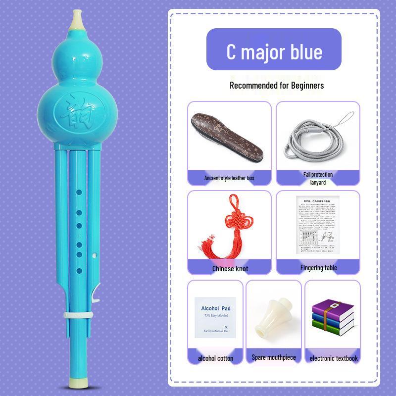 B Flat & C Key Ethnic Gourd Flute for Students & Beginners