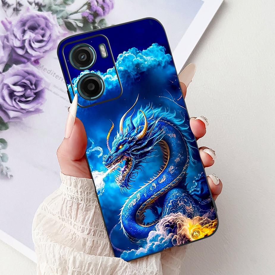 For Motorola Moto G05 4G Case MotoE15 Cool Dragon Fashion Painted Cover Soft TPU Phone Case For Motorola Moto E15 MotoG05 Fundas
