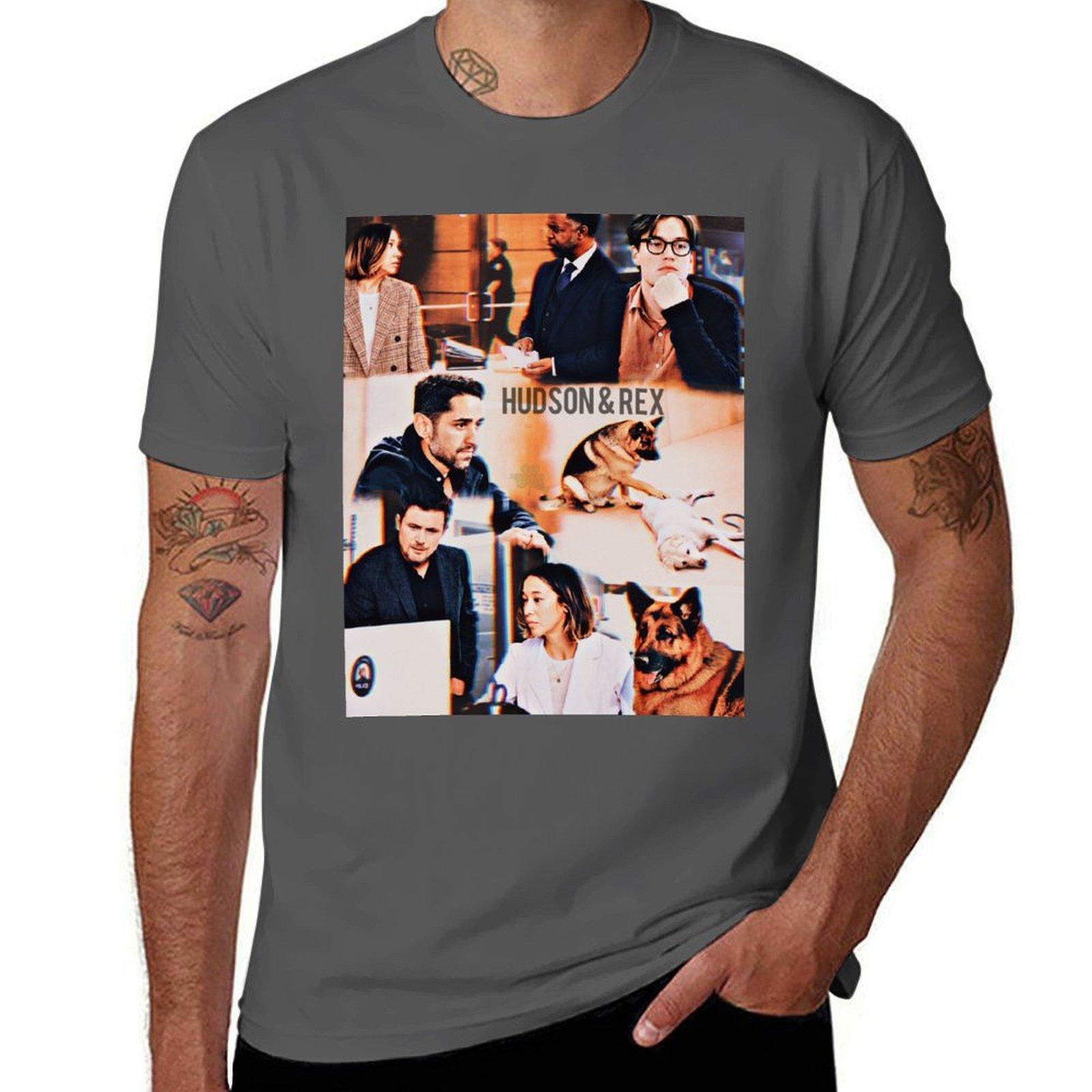 

Hudson And Rex T-Shirt graphic shirts quick-drying new gifts and t-shirts plain t shirts men 4XL