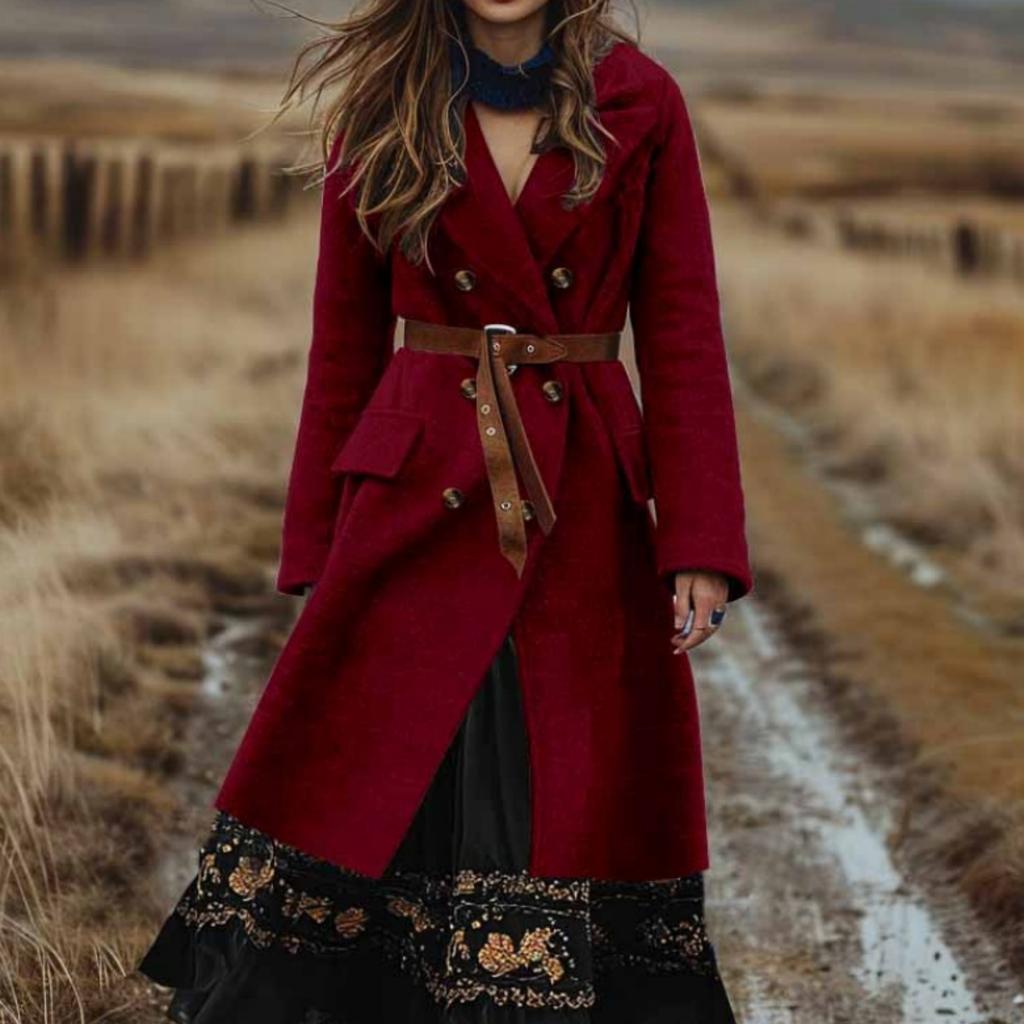 Women's Fashion Jacket Casual Solid-color Long-sleeved Cardigan Long Coat