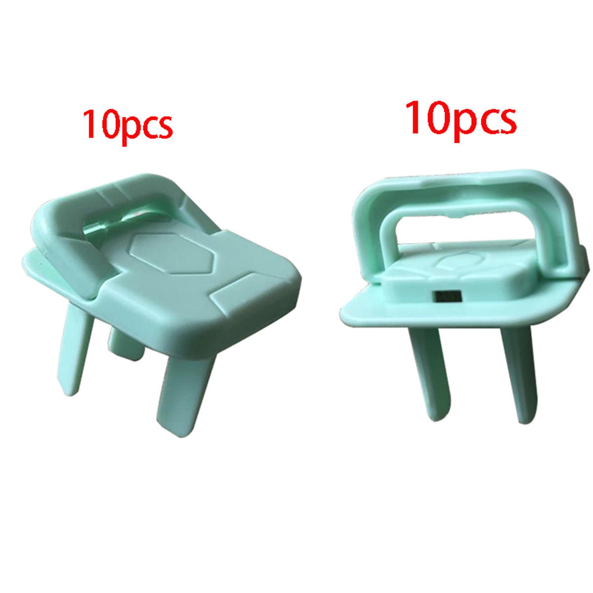 

20pcs Socket Safety Covers Anti Electric Shock Outlet Plugs Baby Infant Protection Caps Prevent Accidents Durability 2 legs+3 legs светло-зеленый