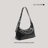 Women's bag 2025 new fashion portable underarm bag niche design baguette bag texture versatile shoulder messenger bag