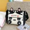 Sac Messager Chat de Dessin Animé Sac à Bandoulière Grande Capacité pour Femmes Sac à Main Étudiant