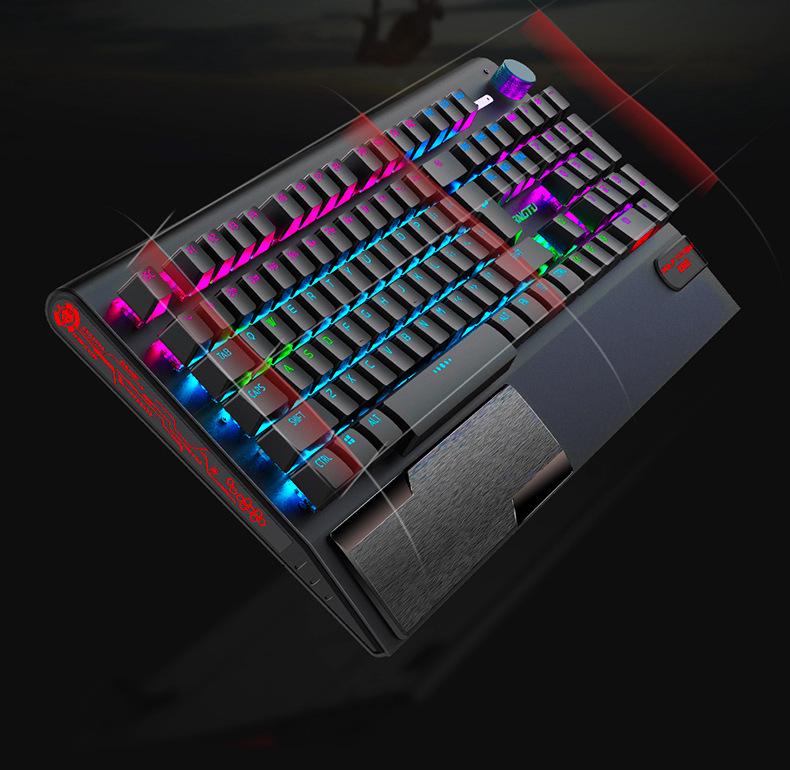 Langtu K1000 Wired Mechanical Keyboard & Mouse Set with Blue/Black Switches - Gaming Esports Laptop Keyboard