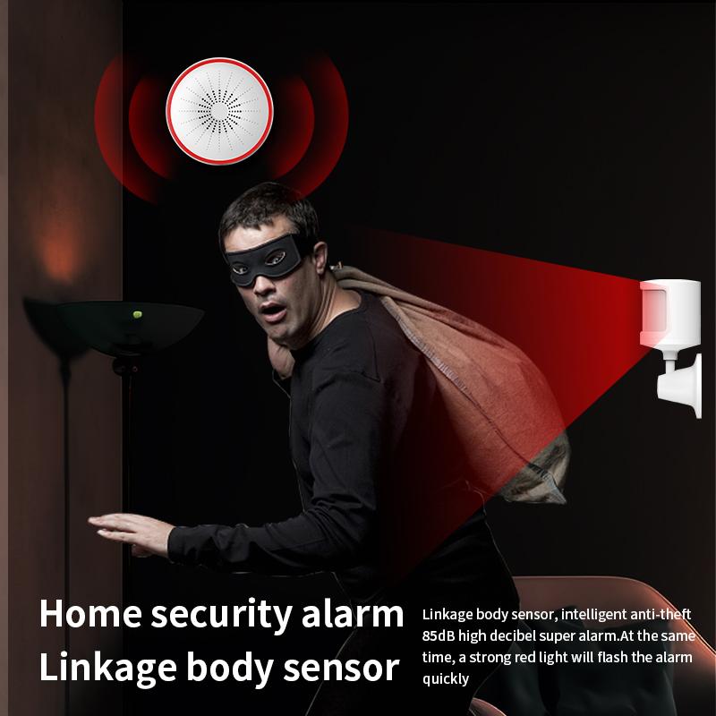 Tuya ZigBee WiFi Smart Sirenenalarm 96dB Ton und Licht Heim-Sicherheitsalarm Smart Life App Funktioniert mit Alexa Google Assistant