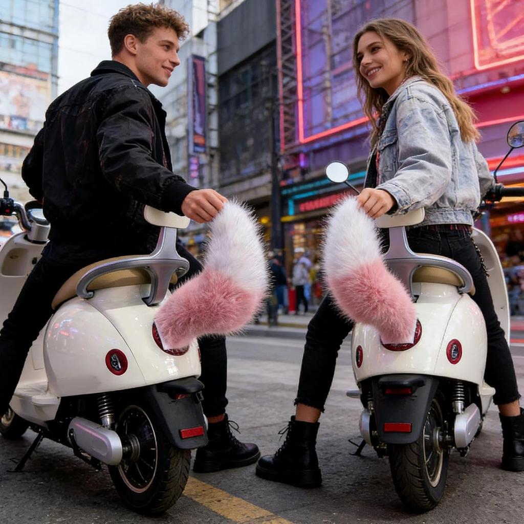 Peluche Coda Scodinzolante Elettrico Controllato a Distanza Scuotimento per Decorazione Auto Moto Coda di Volpe Divertente Ornamento Accessorio Auto Ricaricabile