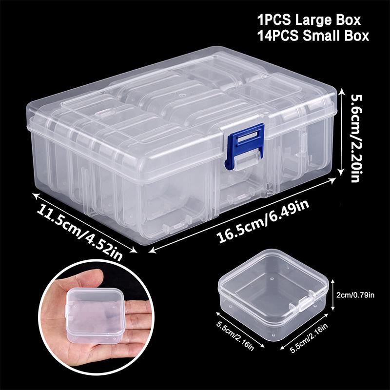 Diy Diamond Painting Embroidery Storage Box, Nail Art Jewelry Rhinestone Mosaic Storage Container, Multifunctional Storage Box