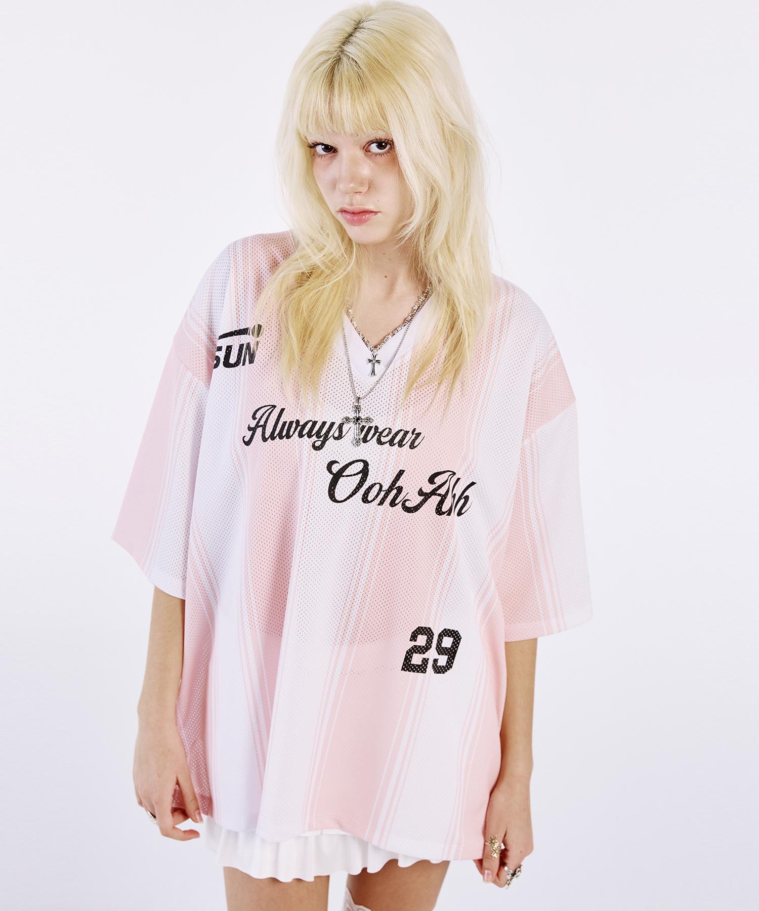 Uah Sun St Mesh T-Shirt (Pink) Free