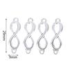 20Pcs Charms Link Infinity Symbol Connection Silver Color Pendants Diy Making