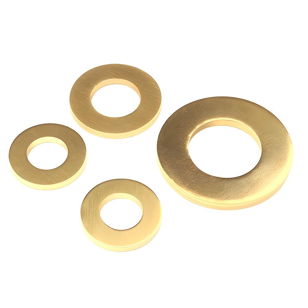 Yigu Durable Brass Flat Washers: M2-M12 Screws