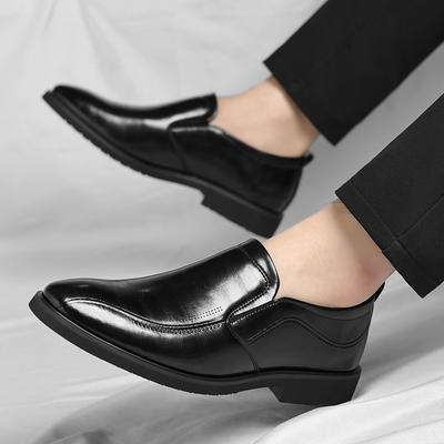Men's Shoes Spring 2025 Breathable One Pedal Foot Cover Men's Commuter Work Shoes Business Dress Leather Shoes One Generation