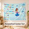 Custom Name Text Tapestry,ms rachel Boho Wall Hanging, Decorative Backdrop Tapestry For Room