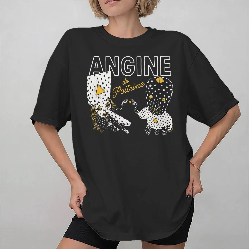 Angine De Poitrine Band Merch Magliette Uomo Donna Vintage Punk Tee Maglietta Grafica Rock Abbigliamento Unisex