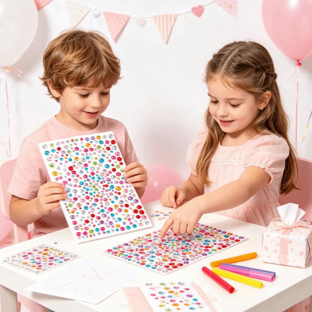 3D Rhinestone Rhinestone Stickers Mix-And-Match Self Adhesive Rhinestone Sticker Dress-Up