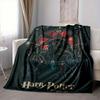 1pc Harry Potter Flannel Throw Blanket - HD Printed Lightweight Soft Warm All-Season Blanket for Sofa, Bed, Travel, Camping 097