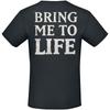 Evanescence Grunge Logo Tee, Gothic Rock T-Shirt with Faded Crescent & Repeated Text Print, Band Fan Merch