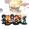6pcs Cartoon Naruto Character Pvc Toy Model Decoration Child Christmas Gift