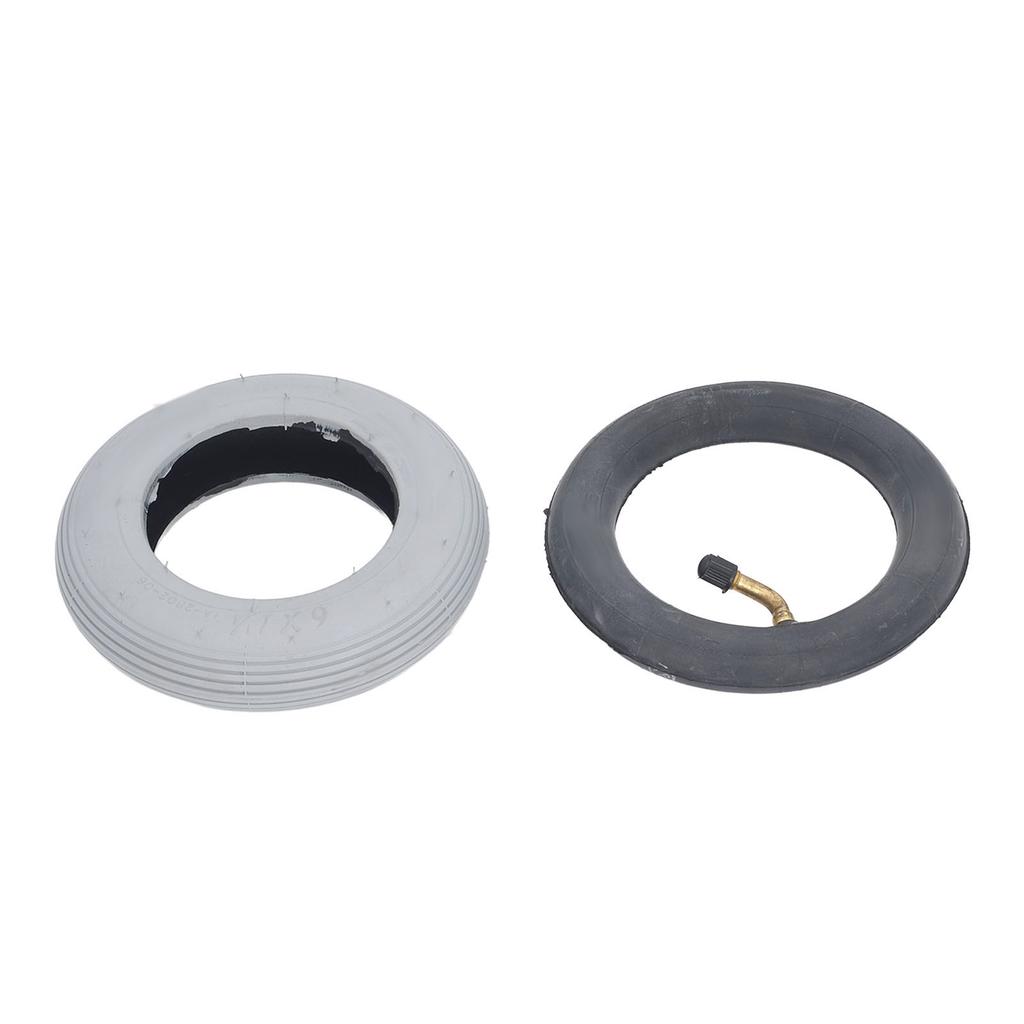 6 Inch Inflatable Tire with Outer Tyre Rubber Inner Tube Caster Wheel Tire Replacement 36PSI Load