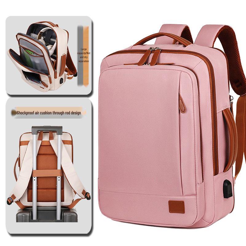 Unisex Waterproof Travel Backpack: High-End, Expandable with Large Capacity for Laptops