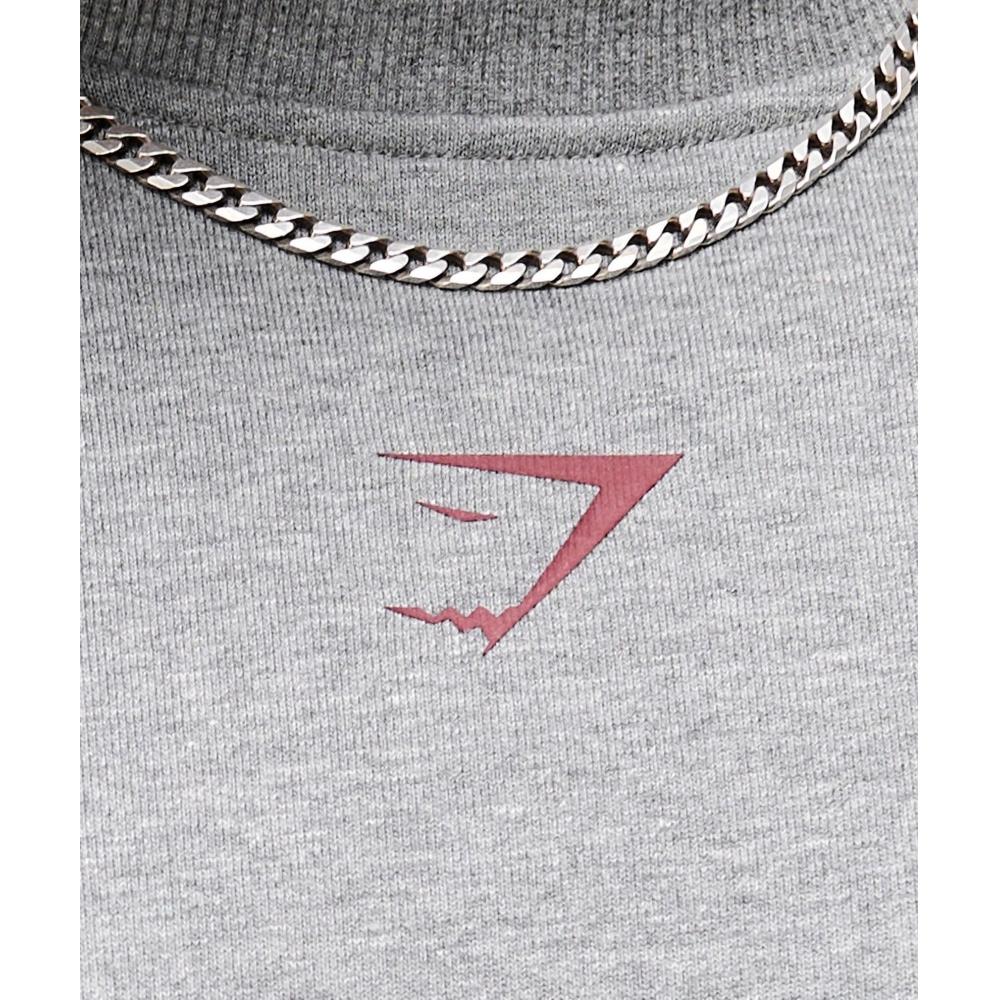 Gymshark Power Short Sleeve Crew Charcoal Core Marl A2c9i Gbbb