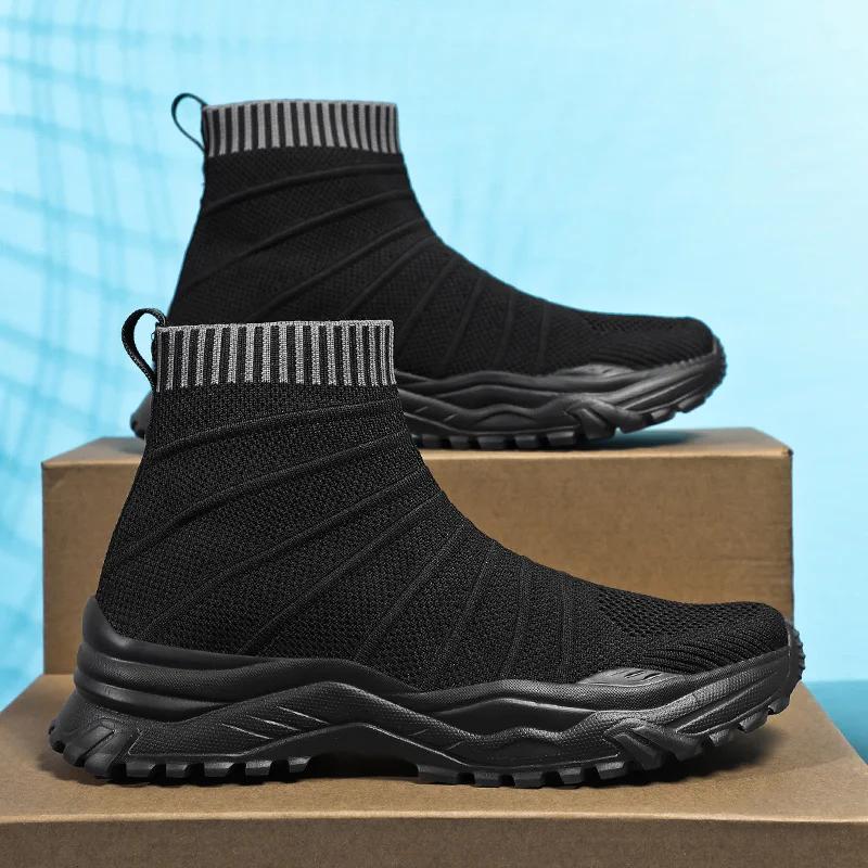 Breathable Mesh Men Casual Shoes Comfortable Mens Walking Sneakers Lightweight Platform Loafers Male Running Shoes Zapatillas