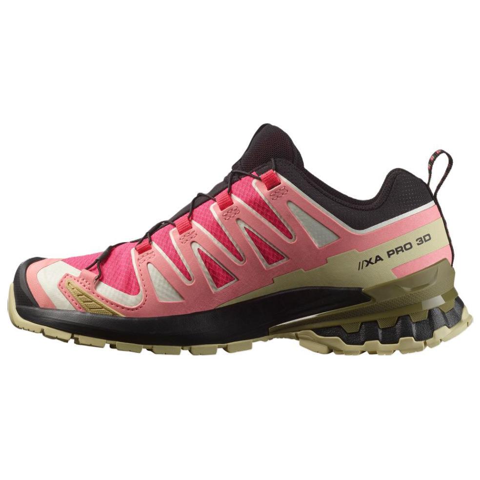 SALOMON XA Pro 3D V9 Rutschfest Abriebfest Niedrig geschnitten Outdoor Schuhe Damen Rosa 477446