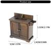 Realistic 1/16 Scale Wash Basin Cabinet for Dollhouses Bathroom or Kitchen Accessories