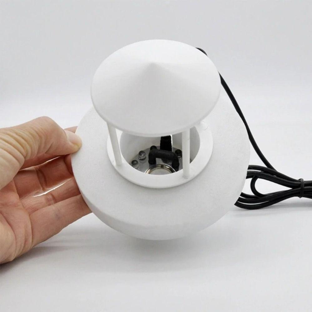 White Floating Mist Dispenser Mini Fogger Water Fountain LED Light Humidifier  Fish Tank