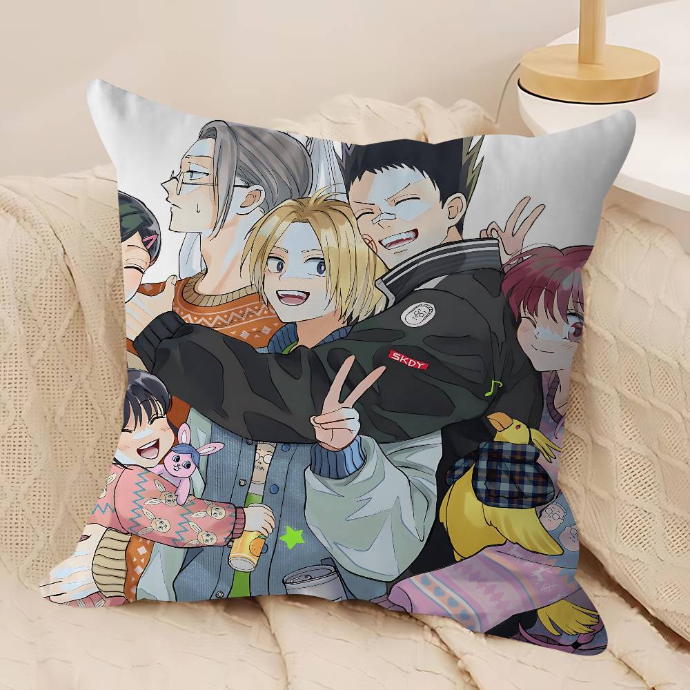 Anime S-Sakamoto-Days Kuddfodral Örngott Dekor Kuddvar Tryckt Kuddfodral För Soffa