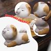 Dog Mini Statue Animal Sculpture Tea Pet Miniature Figurine Tabletop Ornament for Cabinet Bookshelf
