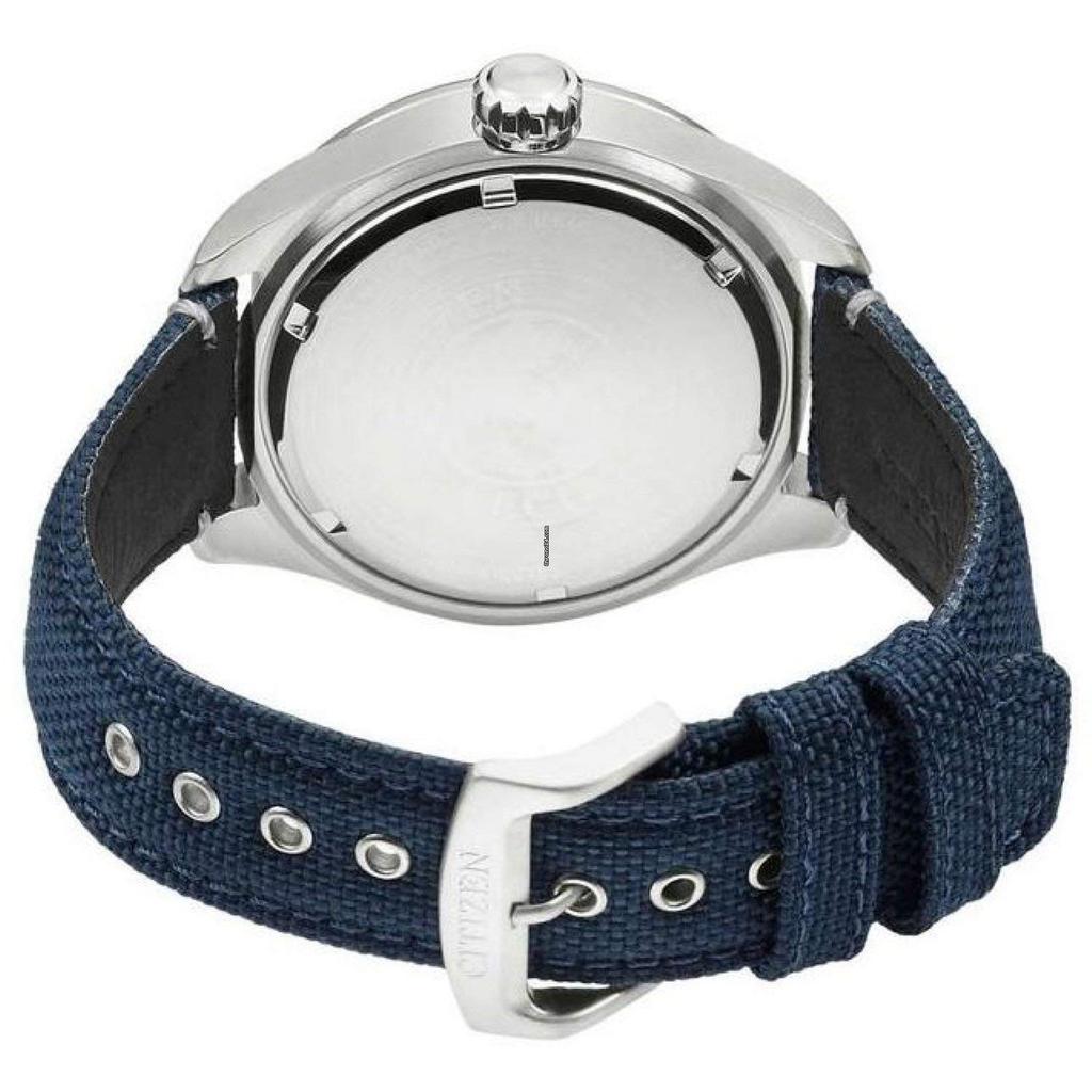 Citizen Eco-Drive Men's AW5000-16L Sport Solar Watch - Blue Dial & Nylon Strap [Parallel Import]