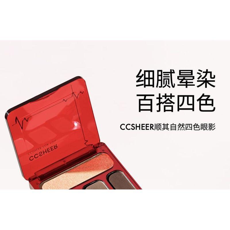 CCSHEER - Let It Be 4-Color Eyeshadow Palette - 3 Types