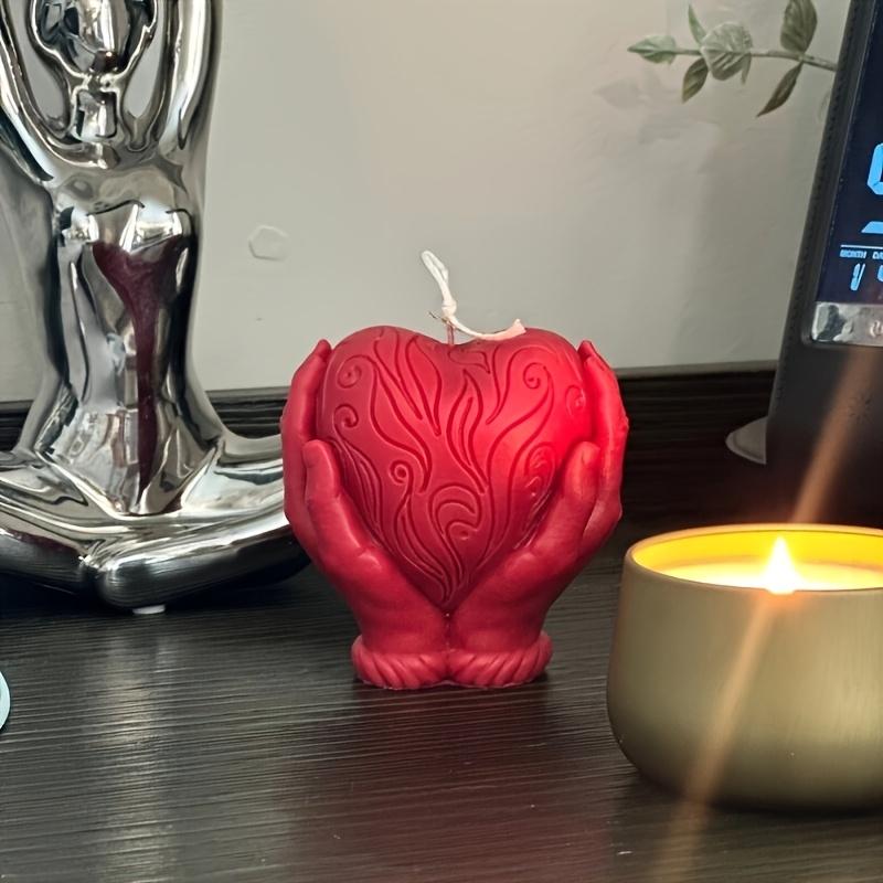 heart-shaped 3D candle resin casting mold silicone resin core for manual molds DIY wax melt decoration mold Heart-shaped craft gypsum mold