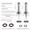 Fishing Wheel Balance Rod Universal Aluminum Fishing Reel Balancers Insertion In/Screw In Stand With Gasket Rubber Rings