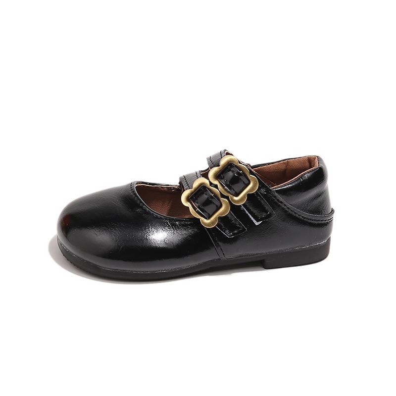 2025 Spring/Autumn Girls' Soft Sole Princess Leather Shoes