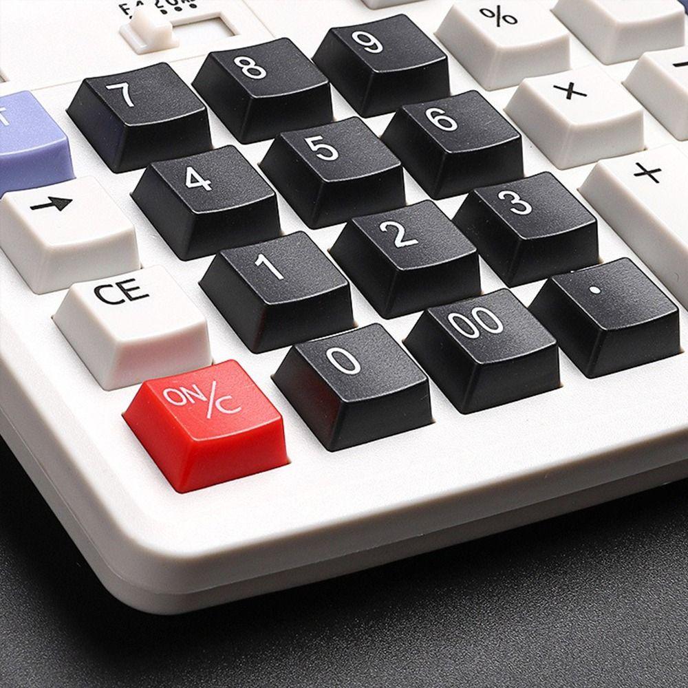 12 Digits Calculator Dual Power High Sensitivity Button Electronic Calculator LCD Display Financial Accounting Calculator