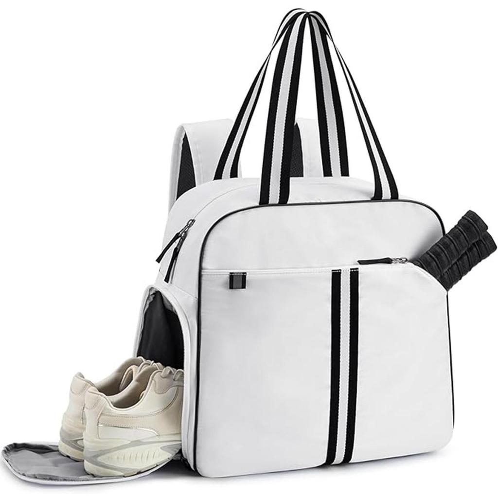 2025 Portable Sports Bag for Badminton, Tennis & Pickleball - Fits 2 Rackets, Handheld, Large-Capacity, Down Cotton