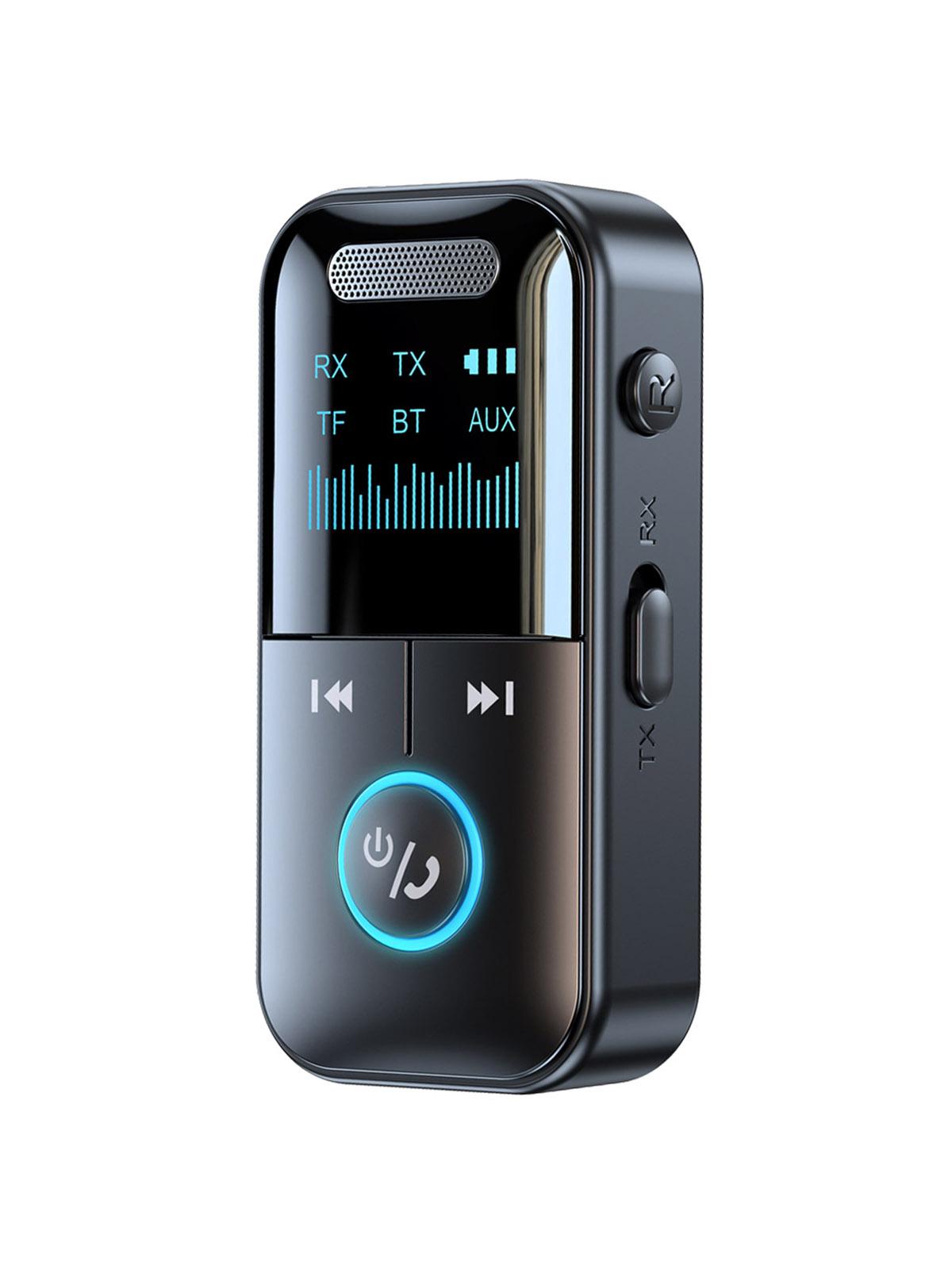 

Беспроводной автомобильный комплект громкой связи, адаптер приемника, 3,5-мм AUX-передатчик и приемник, музыкальный проигрыватель MP3, аудиоприемник чёрный