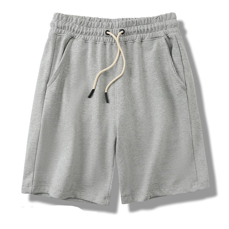 American-Style Pure Cotton Knit Shorts for Men 2024 New Summer Sports Five-Point Pants Export Men's Terry Pants
