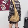 New Korean Version of Fashion Flannel Shoulder Bag, Simple Tote Bag, Literary and Lazy Leisure Bag, Simple and Versatile