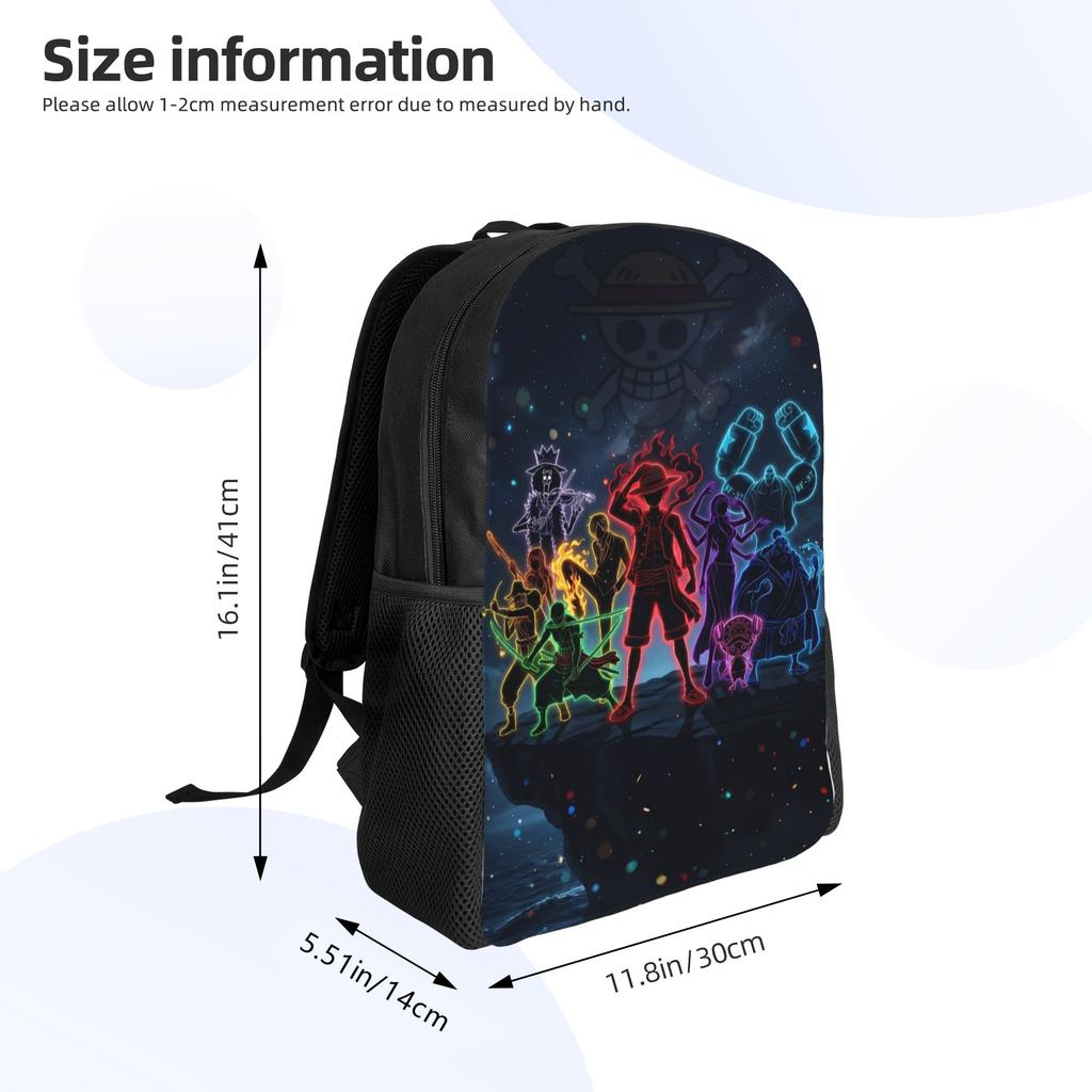 Crew Dark World Manga Backpack Ones Pieces Streetwear Backpacks Boy Outdoor Style Durable School Bags Design Rucksack