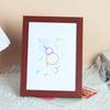 A4 & 12 Inch Minimalist Wood Photo Frame for Wall Hanging, Embroidery, or Painting Display; Also Available In 6 & 7 Inch for Tabletop Use