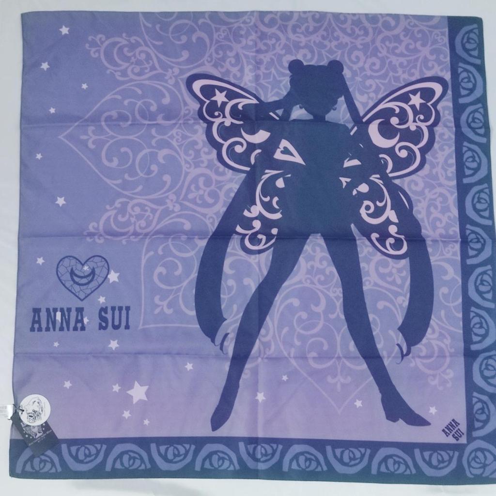 Sailor Moon X ANNA SUI Handkerchief Scarf 30th Anniversary New Limited Edition Japan Rare