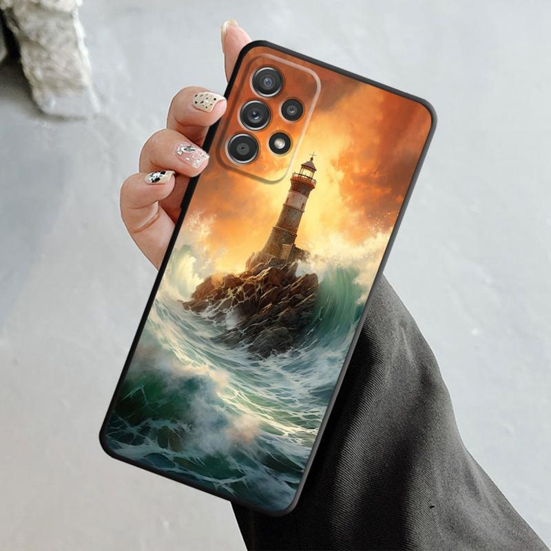 Beautiful Lighthouse Phone Case For iPhone Samsung Galaxy Redmi Xiaomi Oppo OnePlus Note S A 7 8 9 10 11 12 13 14 20 21 22 23 53 54 Pro Max Plus Ultra
