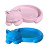 Storage Tray, 3D One-Piece Molding Seamless Polished Rounded Design Jewelry Holder, Cat Fishbone Design Jewelry Organizer for Rings Earrings