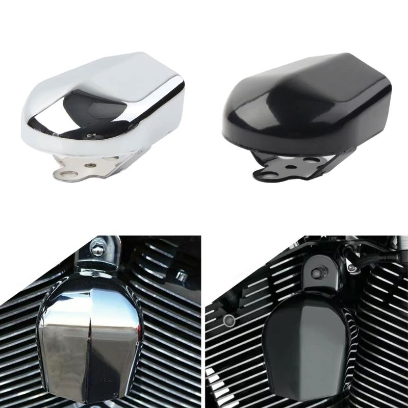 Motorcycle Horn Cover for FLHR FLHX 1993-2018 Replacement Chrome Horn Cover Motorbike Modification Accessories