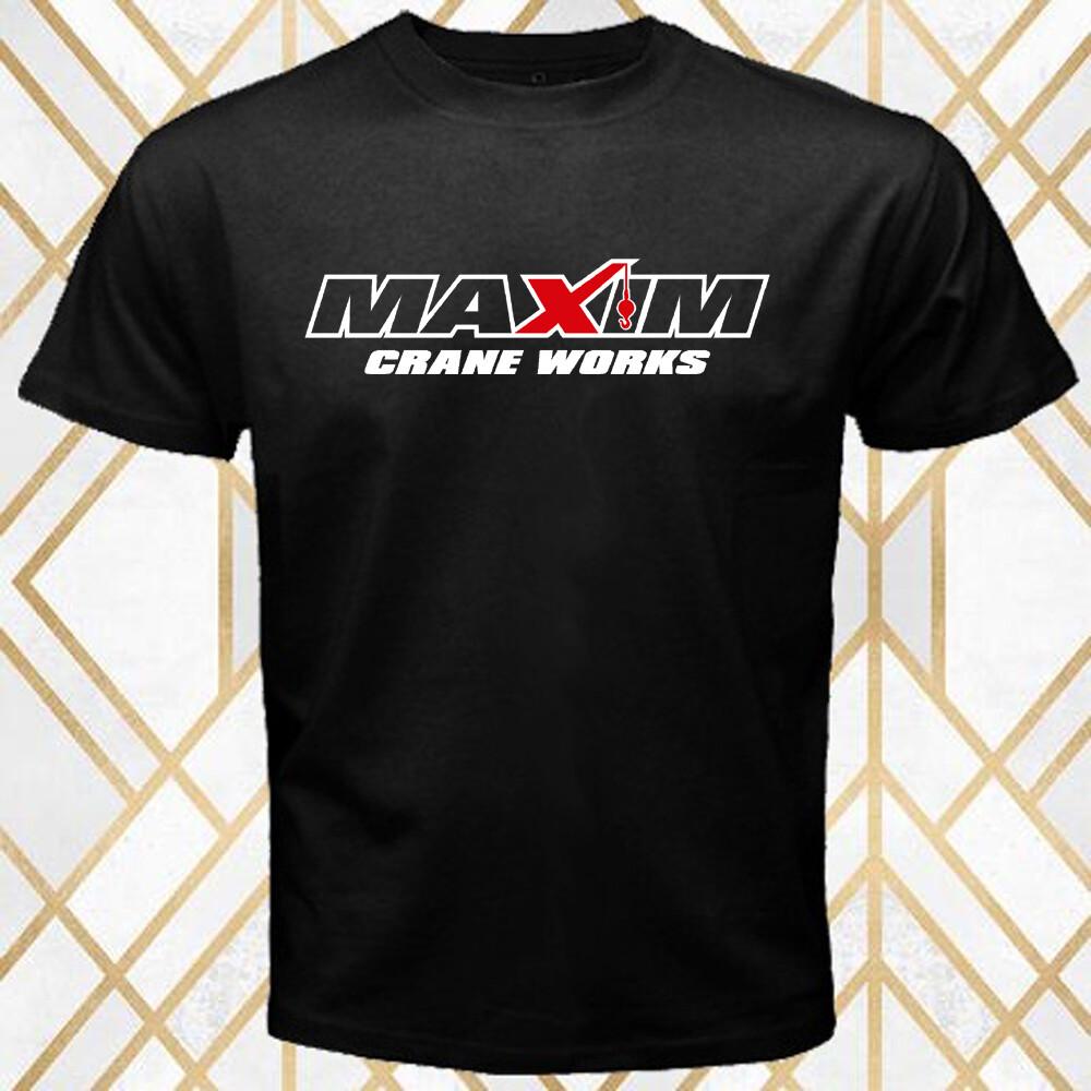 Maxim Crane Works Tractor Men s Black Size S 3XL XXL