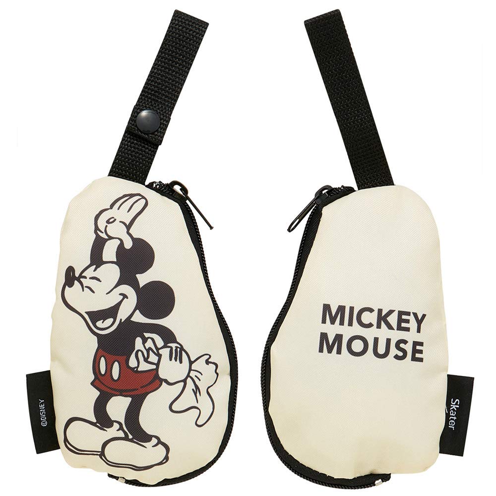 Skater Shopping Bag with Pouch Eco 420mm X 320mm X 180mm Mickey / Bag, (W) (H) (D), Mouse, KBS42P-A