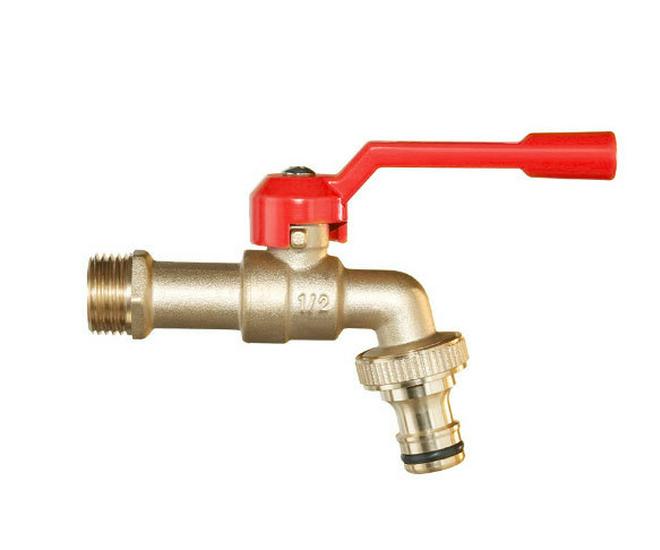 Pure Copper Outdoor Faucet for Garden/Balcony: Mop Pool Tap with Dual Outlets and Large Flow